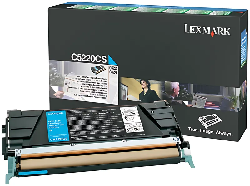 Lexmark C5220CS Toner-Kit cyan return program, 3.000 Seiten ISO/IEC 19798