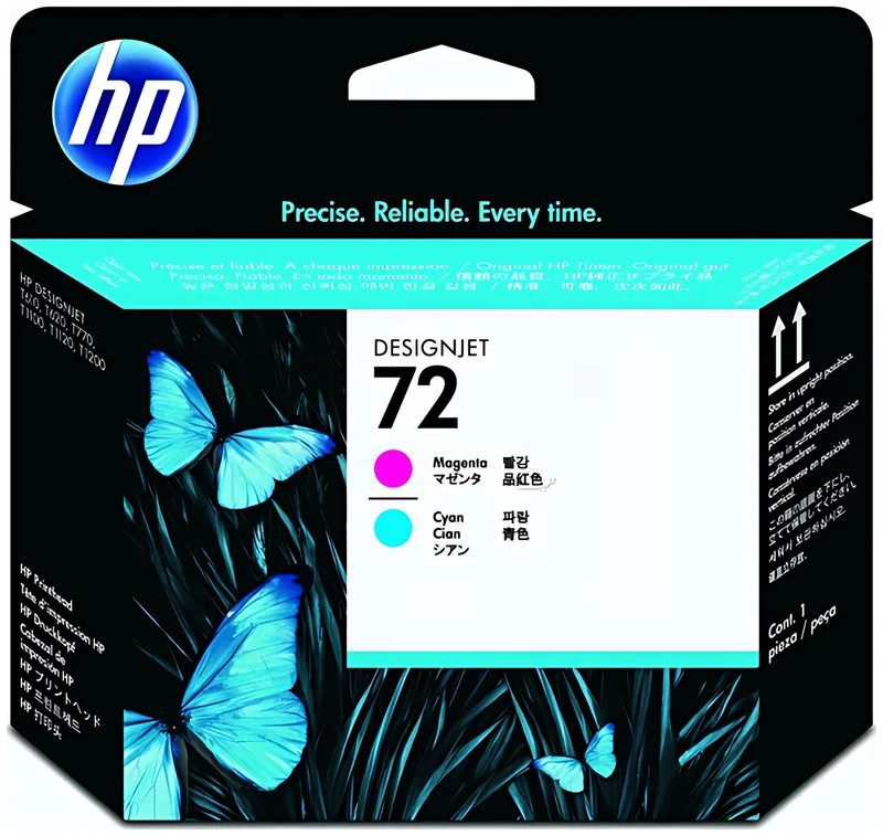 HP 72 Magenta/Cyan Druckkopf