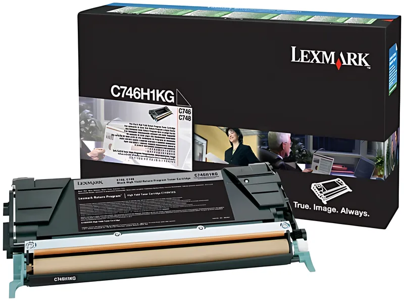 Lexmark C746H1KG Tonerkartusche schwarz return program, 12.000 Seiten ISO/IEC 19798