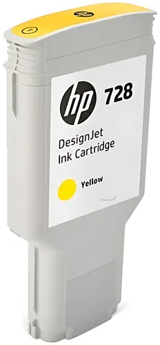 HP F9K15A/728 Tintenpatrone gelb 300ml