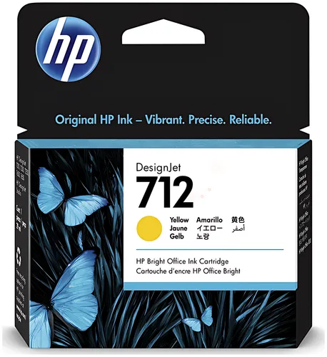 HP 3ED69A/712 Tintenpatrone gelb 29ml