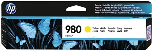 HP D8J09A/980 Tintenpatrone gelb, 6.600 Seiten ISO/IEC 24711 83ml