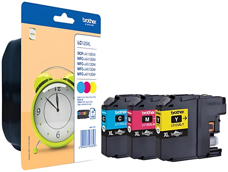 Brother LC-125XLRBWBPDR Tintenpatrone MultiPack C,M,Y Blister Acustic Magnetic, 3x1.200 Seiten ISO/IEC 24711 VE=3