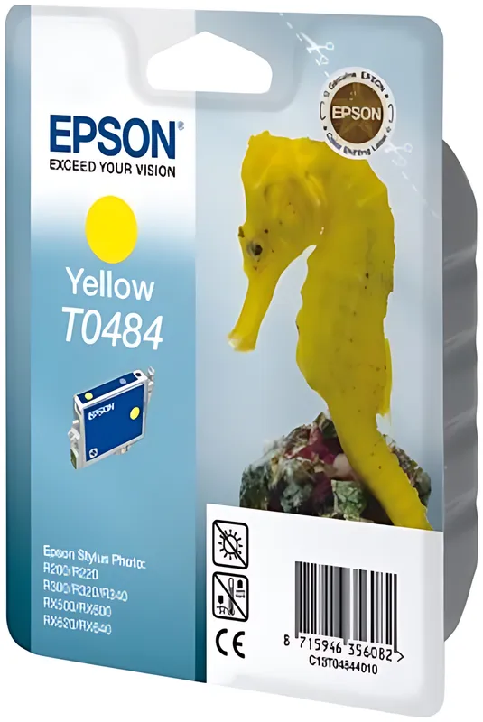 Epson C13T04844010/T0484 Tintenpatrone gelb, 400 Seiten/5% 13ml