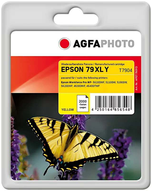 AgfaPhoto APET790YD Tintenpatrone gelb, 2.000 Seiten 18ml (ersetzt Epson 79XL)