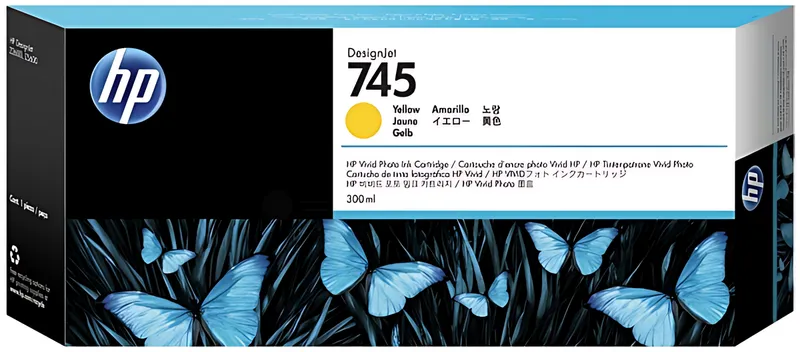 HP 745 F9K02A Tintenpatrone gelb 300ml