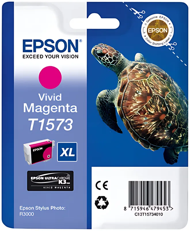 Epson C13T15734010/T1573 Tintenpatrone magenta, 2.300 Seiten 25.9ml