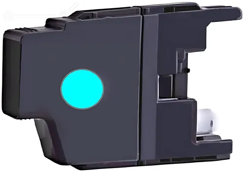 Kompatibel PRIBLC1280XLC Tintenpatrone cyan High-Capacity, 2.055 Seiten 14ml (ersetzt Brother LC1280XLC)