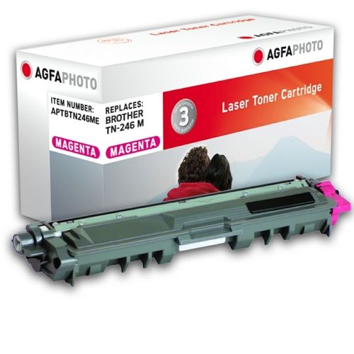 AgfaPhoto APTBTN246ME Toner-Kit magenta, 2.200 Seiten 55 Gramm (ersetzt Brother TN246M)