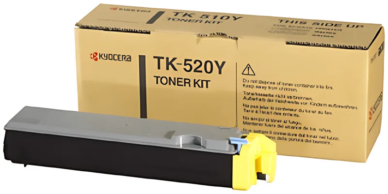 Kyocera 1T02HJAEU0/TK-520Y Toner-Kit gelb, 4.000 Seiten/5%