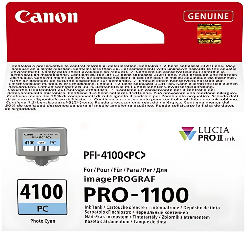 Canon 6781C001/PFI-4100PC Tintenpatrone cyan hell 80ml