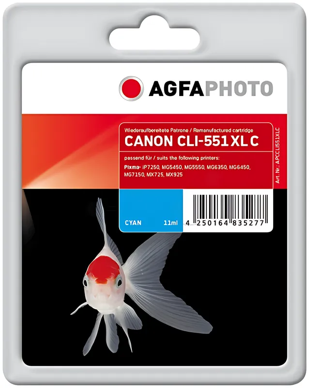 AgfaPhoto CLI-551XL Cyan