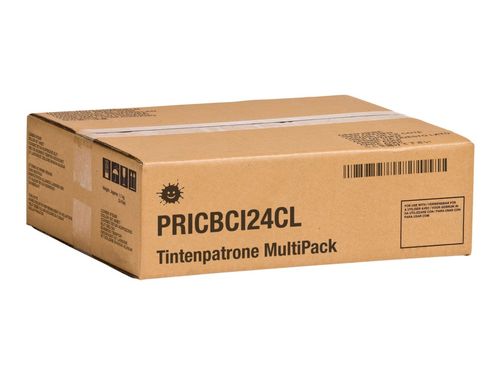 Kompatibel PRICBCI24CL Tintenpatrone MultiPack schwarz + color + Papier SG-101 VE=2 (ersetzt Canon BCI-24)