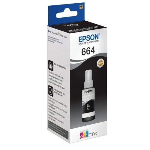 Epson C13T664140/664 Tintenflasche schwarz, 4.000 Seiten 70ml