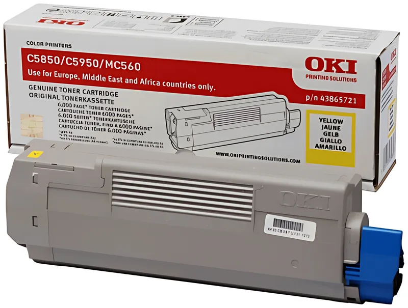 OKI 43865721 Toner gelb, 6.000 Seiten/5%