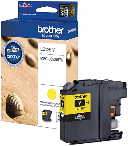 Brother LC-12EY Tintenpatrone gelb, 1.200 Seiten ISO/IEC 24711