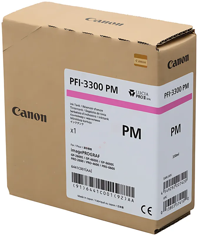 Canon 6441C001/PFI-3300PM Tintenpatrone magenta hell 330ml