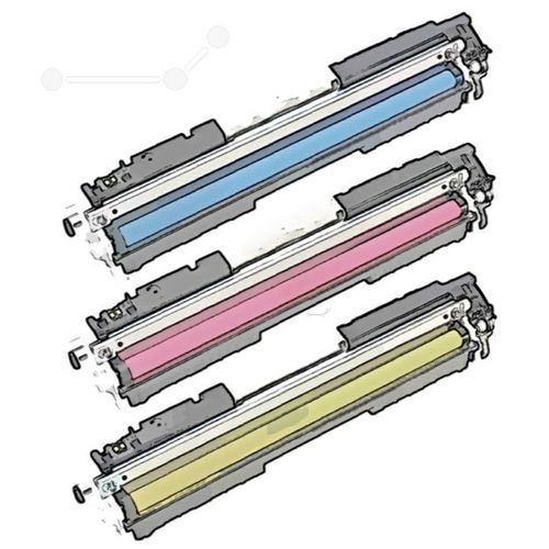Kompatibel PRTHPCF341A Toner Rainbow-Kit (c,m,y) (ersetzt HP 126A/CF341A)