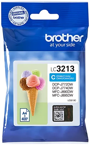 Brother LC-3213C Tintenpatrone cyan, 400 Seiten ISO/IEC 19752