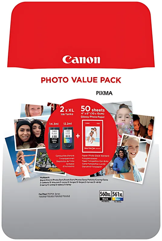 Canon PG-560XL+CL-561XL mit Fotopapier