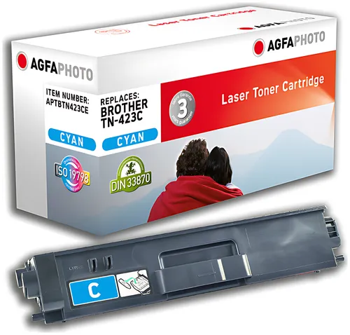 AgfaPhoto APTBTN423CE Toner-Kit cyan, 4.000 Seiten 111 Gramm (ersetzt Brother TN423C)