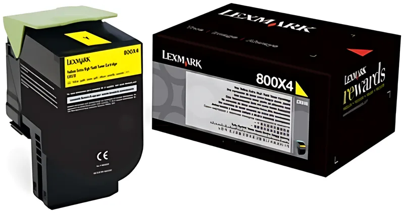 Lexmark 80C0X40/800X4 Toner-Kit gelb extra High-Capacity, 4.000 Seiten ISO/IEC 19798