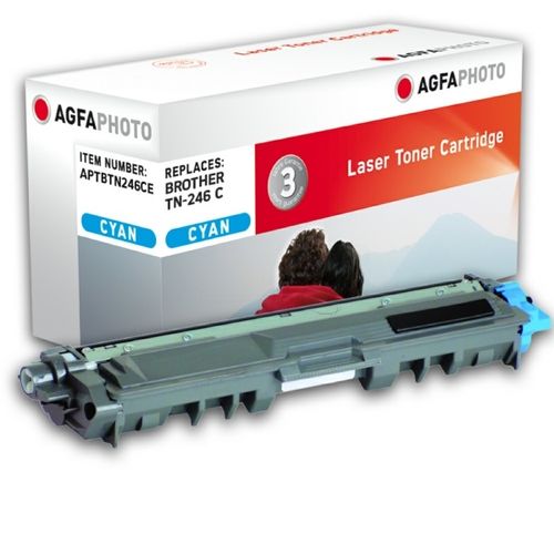 AgfaPhoto APTBTN246CE Toner-Kit cyan, 2.200 Seiten 55 Gramm (ersetzt Brother TN246C)