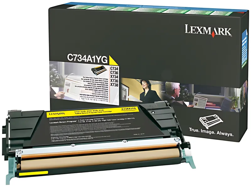 Lexmark C734A1YG Toner-Kit gelb return program, 6.000 Seiten ISO/IEC 19752