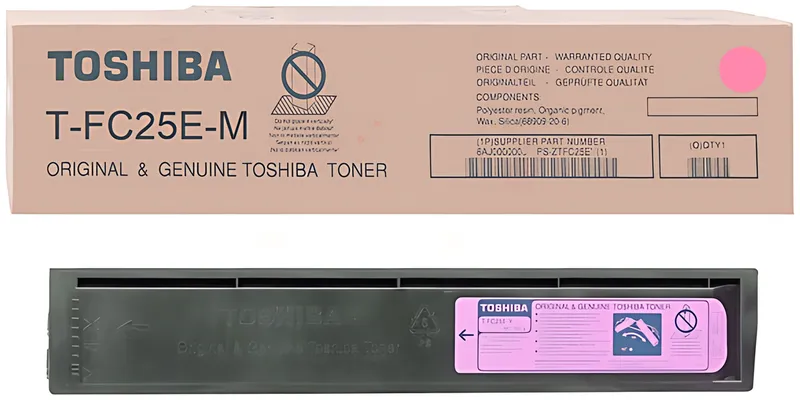 Toshiba 6AJ00000078/T-FC25EM Toner magenta, 26.800 Seiten/6%