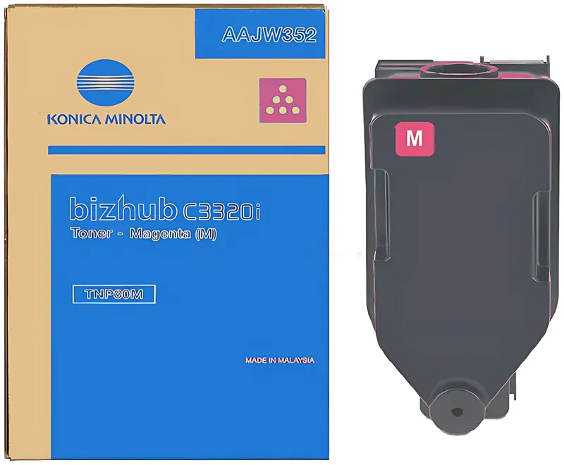 Konica Minolta AAJW352/TNP-80M Toner magenta, 9.000 Seiten