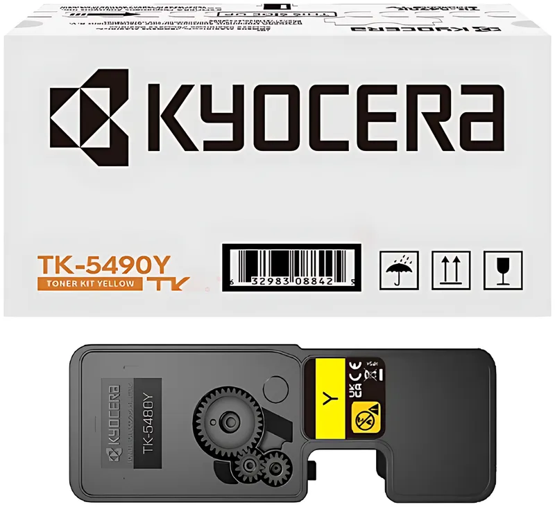 Kyocera 1T0C22ANL1/TK-5490Y Toner-Kit gelb, 2.400 Seiten ISO/IEC 19798
