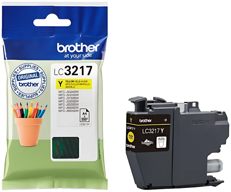 Brother LC-3217Y Tintenpatrone gelb, 550 Seiten ISO/IEC 24711 9ml