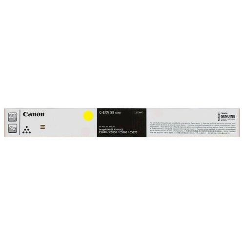 Canon 3766C002/C-EXV58Y Toner gelb, 60.000 Seiten ISO/IEC 19752