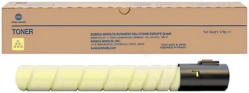 Konica Minolta A11G251/TN-216Y Toner gelb, 26.000 Seiten/5% 460 Gramm