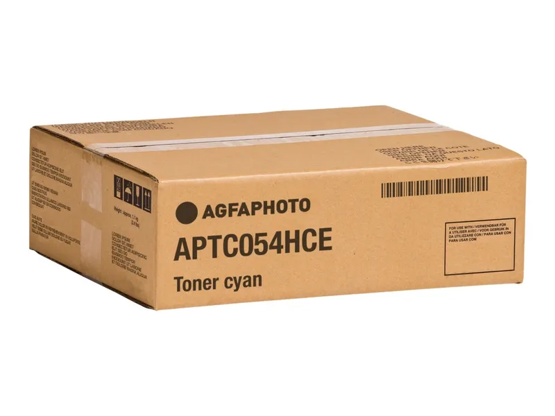 AgfaPhoto APTC054HCE Tonerkartusche cyan, 2.500 Seiten 50 Gramm (ersetzt Canon 054H)