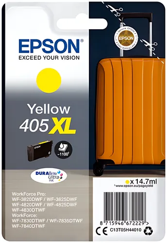 Epson C13T05H44010/405XL Tintenpatrone gelb High-Capacity, 1.100 Seiten 14.7ml