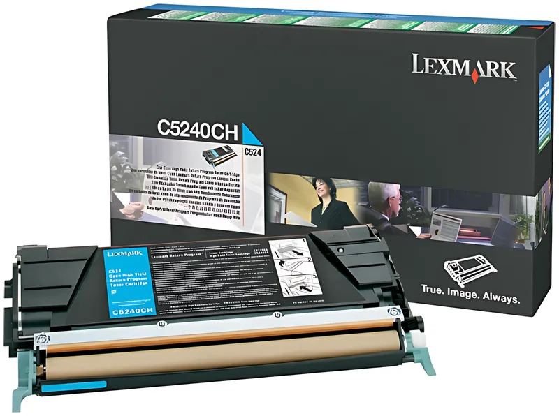 Lexmark C5240CH Toner-Kit cyan High-Capacity return program, 5.000 Seiten/5%