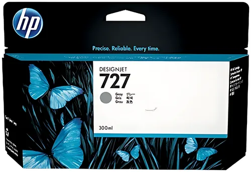 HP F9J80A/727 Tintenpatrone grau 300ml