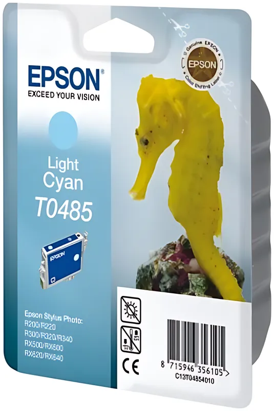 Epson C13T04854010/T0485 Tintenpatrone cyan hell, 400 Seiten/5% 13ml