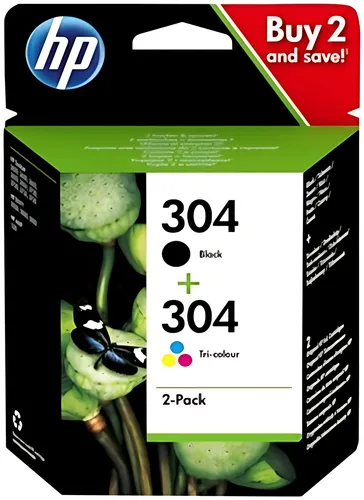 HP 3JB05AE/304 Druckkopfpatrone Multipack schwarz + color 100 pg + 120 pg VE=2