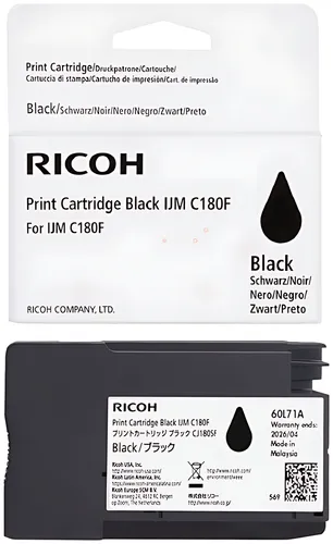 Ricoh 408517 Tintenpatrone schwarz, 2.000 Seiten ISO/IEC 19752