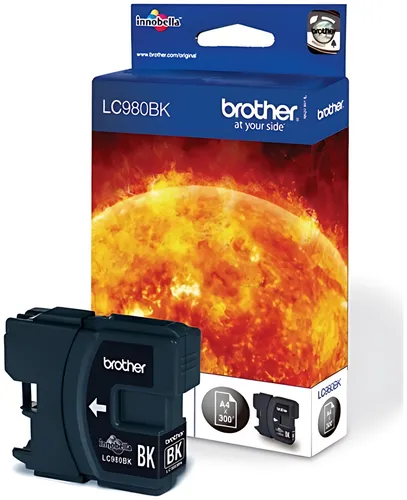 Brother LC-980BK Tintenpatrone schwarz, 300 Seiten ISO/IEC 24711 6ml