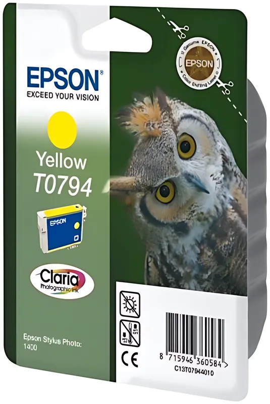 Epson C13T07944010/T0794 Tintenpatrone gelb, 975 Seiten ISO/IEC 24711 11ml