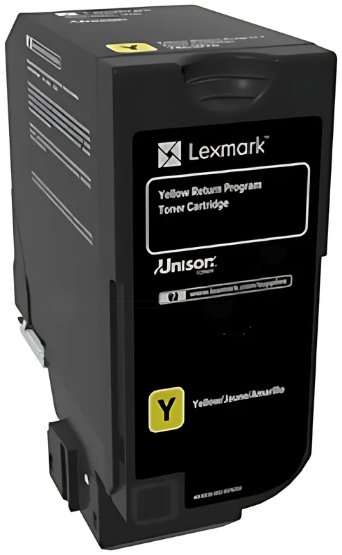 Lexmark 74C2HYE Toner-Kit gelb return program corporate, 12.000 Seiten ISO/IEC 19798
