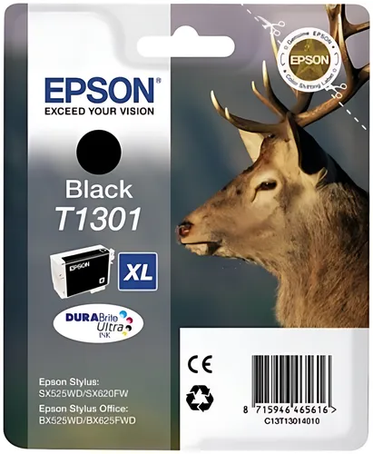Epson C13T13014012/T1301 Tintenpatrone schwarz XL, 945 Seiten 25,4ml