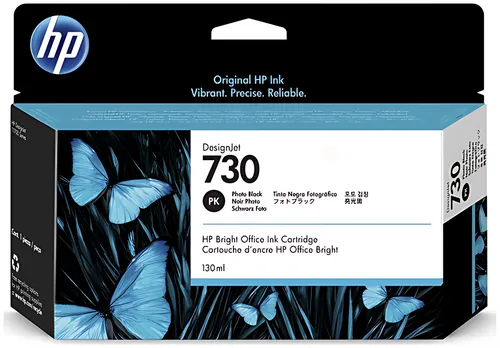 HP P2V67A/730 Tintenpatrone schwarz foto 130ml