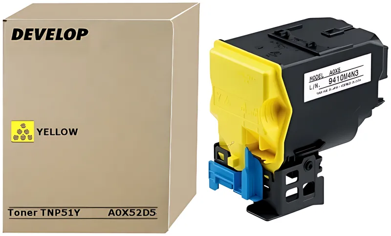 Develop A0X52D5/TNP-51Y Toner-Kit gelb, 5.000 Seiten