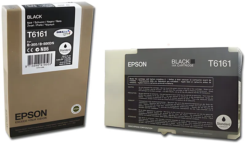 Epson C13T616100/T6161 Tintenpatrone schwarz, 3.000 Seiten 76ml