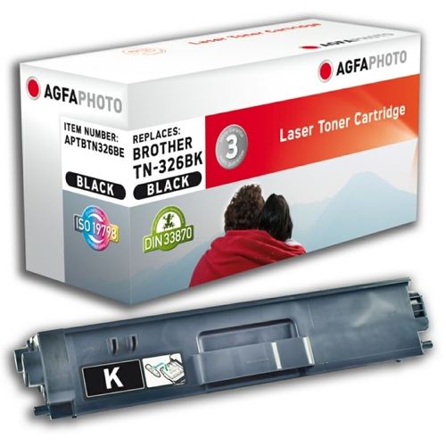 AgfaPhoto APTBTN326BE Toner-Kit schwarz, 4.000 Seiten 153 Gramm (ersetzt Brother TN326BK)