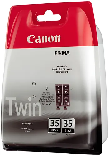 Canon 1509B029/PGI-35BK Tintenpatrone schwarz Doppelpack, 2x191 Seiten 9.3ml VE=2